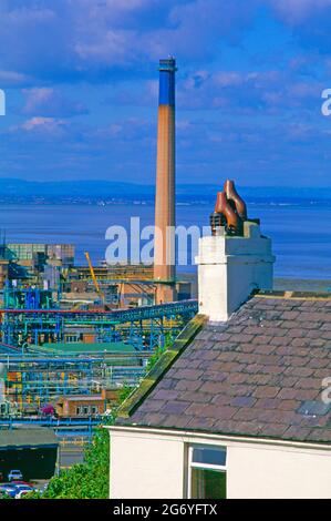 Europa, Großbritannien, Khishire, Runcorn, städtische und industrielle Landschaft, Stockfoto