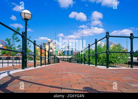 Europa, Großbritannien, Manchester, Salford Quays, Stadterneuerung, Stockfoto