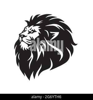 Lion Head Logo Vektor Maskottchen Stock Vektor