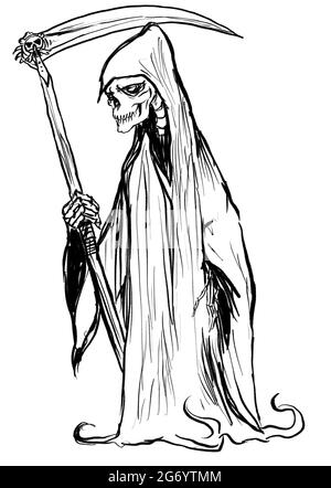 Die grimmige Schnitter-Illustration Stockfoto