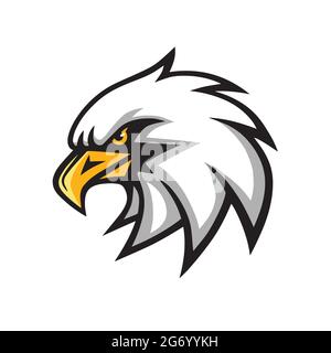 Eagle Mascot Vektor Logo-Zeichen Stock Vektor
