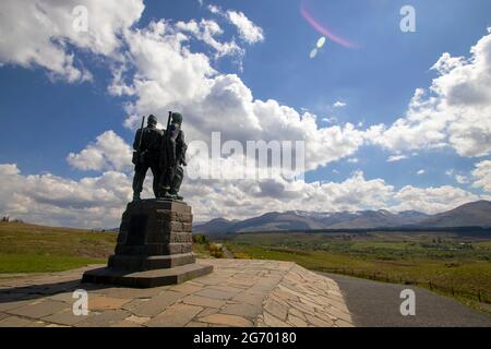Das Commando Memorial an der Spean Bridge in den schottischen Highlands, Großbritannien Stockfoto