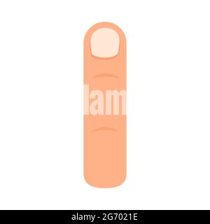 Human Finger Vektor Symbol Illustration Symbol Daumen. Person menschlichen Finger isoliert weiß Konzept Geste Silhouette Richtung. Männlicher Zeiger Körperteil ca. Stock Vektor