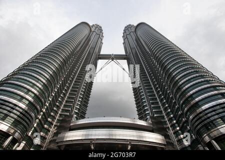 Architektur in kuala lumpur. Futuristische Türme Stockfoto