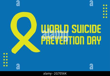 Vektorvorlage „World Suicide Prevention Day“ Stock Vektor