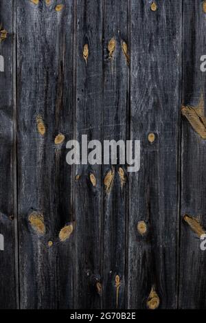 Holz Holz braun, grau, orange mit Plank Textur Wand Hintergrund. Holzfläche der vertikalen Bretter. Hintergrund für Design und Präsentationen. Stockfoto