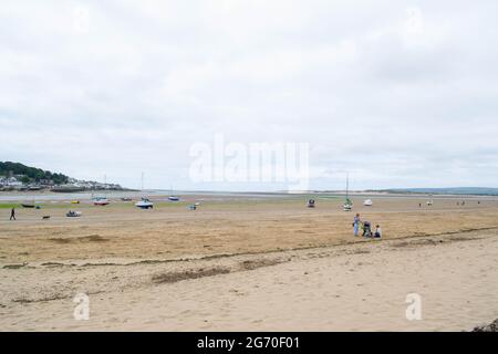 INSTOW, DEVON, ENGLAND- 25. Juni 2021: Instow Beach in Instow Stockfoto