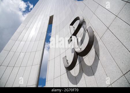 Pomnik Armii Krajowej i Polskiego Panstwa Podziemnego (Denkmal des polnischen Untergrundstaates und der Heimatarmee) in Warschau, Polen. 20. Mai 2021 © Stockfoto