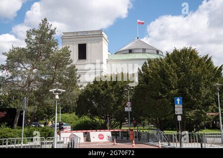 Sejm Rzeczypospolitej Polskiej (Sejm der Republik Polen) Unterhaus des polnischen parlaments in Warschau, Polen. 20. Mai 2021 © Wojciech S Stockfoto