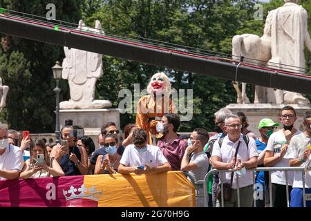 Roma-Campidoglio-Ara Coleli- Funerale di Rafaella Carrà Stockfoto