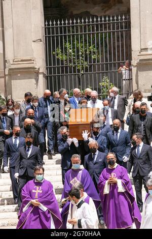 Roma-Campidoglio-Ara Coleli- Funerale di Rafaella Carrà Stockfoto