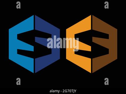 Initial Monogram Letter ESE Logo Design Vektor Vorlage E S E Letter Logo Design EES / ESE Letter Mark Electronic Electrical Logo Stock Vektor