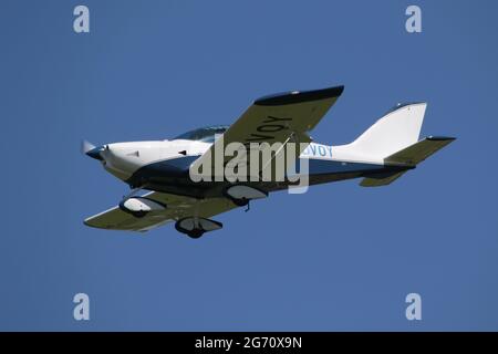 G-DVOY, ein privater CZAW SportCruiser, auf dem Weg zum Prestwick International Airport in Ayrshire, Schottland. Stockfoto