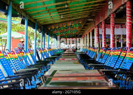 Cambodia Sihanoukville - Kampong Som - Ou Chheuteal Beach Restaurants Stockfoto