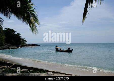 Kambodscha Sihanoukville - Kampong Som - Fischerboot in Ratanak Stockfoto