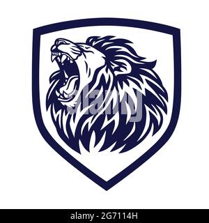 Lion Logo Shield-Vektor Stock Vektor