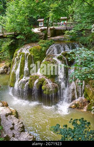 Bigar Wasserfall in Rumänien Cheile Nerei Stockfoto