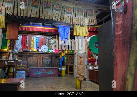 Komic, Indien - 2021. Juni: Ansichten des Tangyud-Klosters in Komic am 29. Juni 2021 im Spiti-Tal, Himachal Pradesh, Indien. Stockfoto