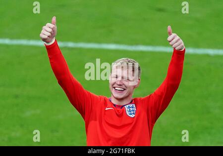 Aktenfoto vom 07-07-2021 von Englands Torhüter Aaron Ramsdale. Ausgabedatum: Samstag, 10. Juli 2021. Stockfoto