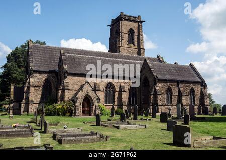 St. John the Baptist Church, Shenstone, Staffordshire, England, Großbritannien Stockfoto