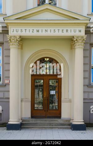 Justizministerium, Düsseldorf, Nordrhein-Westfalen, Deutschland, Europa Stockfoto