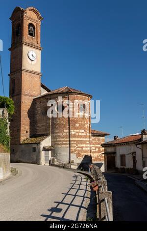 Dorf Sala Monferrato Italien Stockfoto
