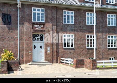 Husum-Niederlassung der Finanzbehörde von Nordfriesland Stockfoto