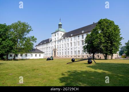 Schloss Gottorf in Schleswig, Deutschland. Es ist eines der wichtigsten säkularen Gebäude in Schleswig-Holstein. Stockfoto