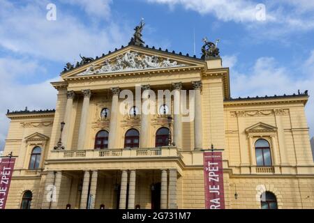 Das Opernhaus in der Prager Staatsoper Tschechien Stockfoto