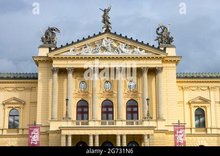 Das Opernhaus in Prag Tschechische Republik Staatsoper Stockfoto