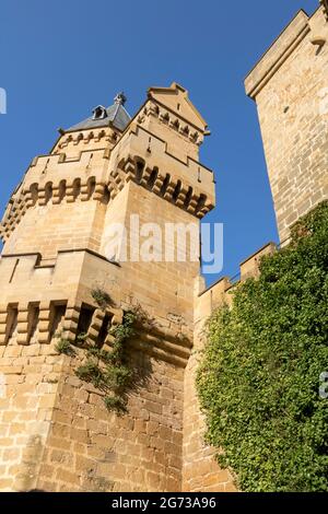 Schloss von Olite Dorf in der Provinz Navarra, Spanien Stockfoto