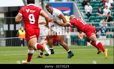 Twickenham, London, Großbritannien. Juli 2021. International Rugby Union England gegen Kanada; man of the match Ellis Genge of England Credit: Action Plus Sports/Alamy Live News Stockfoto