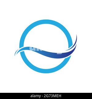 Vektorgrafik für Wasserwellen-Symbole Stock Vektor