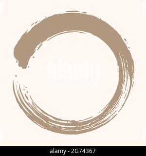 Enso Zen Kreispinsel Vektor-Design-Illustration Stock Vektor