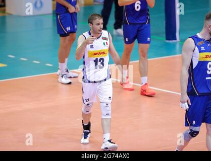 Massimo Colaci (Italien) im Freundschaftsspiel 2021 - Italien gegen Argentinien, Italienische Volleyball Nationalmannschaft, Cisterna, - Foto .LiveMedia/Luigi Mariani Stockfoto