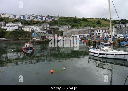 Fischerei Dorf von Polperro in Cornwall, Großbritannien Stockfoto