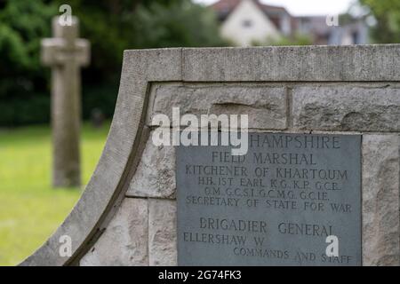 Hollybrook Memorial & Cemetery, Southampton, Hampshire, England, Großbritannien Stockfoto