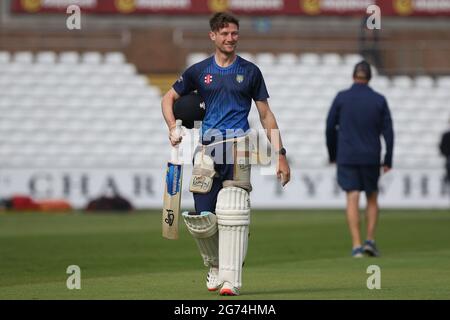 Chester Le Street, Großbritannien. Juli 2021. Cameron Bancroft aus Durham vor dem LV= County Championship-Spiel zwischen Durham County Cricket Club und Nottinghamshire am Sonntag, 11. Juli 2021, in Emirates Riverside, Chester le Street. (Kredit: Will Matthews | MI News) Kredit: MI News & Sport /Alamy Live News Stockfoto