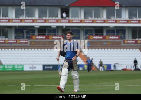 Chester Le Street, Großbritannien. Juli 2021. Cameron Bancroft aus Durham vor dem LV= County Championship-Spiel zwischen Durham County Cricket Club und Nottinghamshire am Sonntag, 11. Juli 2021, in Emirates Riverside, Chester le Street. (Kredit: Will Matthews | MI News) Kredit: MI News & Sport /Alamy Live News Stockfoto