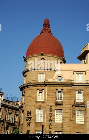 Mumbai; Maharashtra; Indien- Asien; März; 2015: Central Bank of India Hauptsitz dadabhai naoroji Road Fountain hutatma chowk Bombay Stockfoto