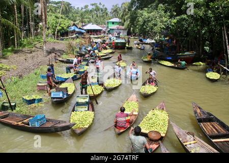 Floating Market von Bangladesch Stockfoto