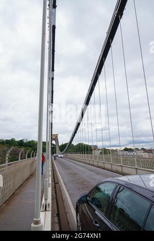 Blick auf die Isambard Kingdom Brunel Clifton Hängebrücke in Bristol UK Stockfoto