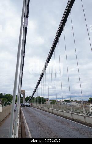 Blick auf die Isambard Kingdom Brunel Clifton Hängebrücke in Bristol UK Stockfoto