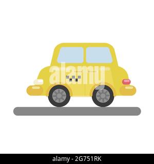 Bunte Taxi Symbol isoliert Vektor Illustration Stock Vektor
