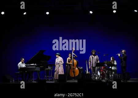 Rom, Italien. Juli 2021. Dee Dee Bridgewater während des Konzerts im Casa del Jazz Rome Italien am 10. Juli 2021/LiveMedia Kredit: Unabhängige Fotoagentur/Alamy Live News Stockfoto