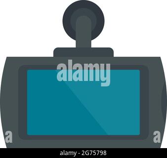 Smart Car dvr Symbol flach isoliert Vektor Stock Vektor
