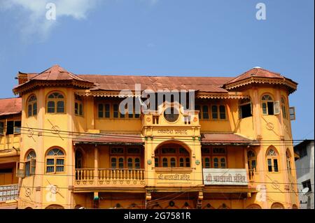 Nasik; Maharashtra; Indien- Asien; Aug; 2016 : Ort der Anbetung, Balaji-Tempel, Alter Architekt, Erbegebäude, indien Stockfoto