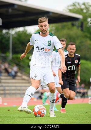 Borussia Monchengladbach, Deutschland. Juli 2021. Christoph KRAMER (MG) Action, Fußball-Testspiel, Borussia Monchengladbach (MG) - Viktoria Köln (ZK) 2: 2, am 07/10/2021 in Borussia Monchengladbach/Deutschland. â Credit: dpa/Alamy Live News Stockfoto