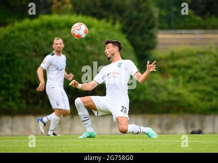 Borussia Monchengladbach, Deutschland. Juli 2021. Ramy BENSEBAINI (MG) Action, Fußball-Testspiel, Borussia Monchengladbach (MG) - Viktoria Köln (ZK) 2: 2, am 07/10/2021 in Borussia Monchengladbach/Deutschland. â Credit: dpa/Alamy Live News Stockfoto