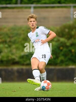 Borussia Monchengladbach, Deutschland. Juli 2021. Michael WENTZEL (MG) Action, Fußball-Testspiel, Borussia Monchengladbach (MG) - Viktoria Köln (ZK) 2: 2, am 07/10/2021 in Borussia Monchengladbach/Deutschland. â Credit: dpa/Alamy Live News Stockfoto